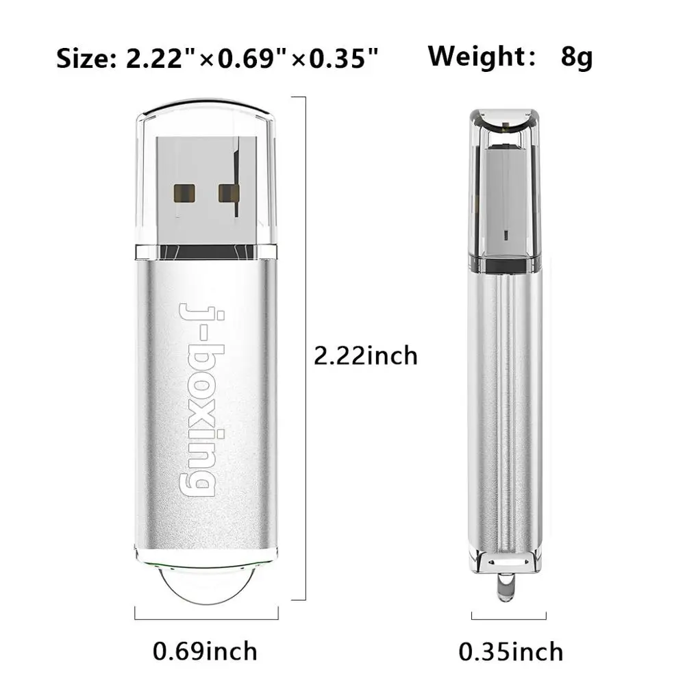 J boxing серебристый 16 ГБ USB флэш накопитель прямоугольная карта памяти флешка для