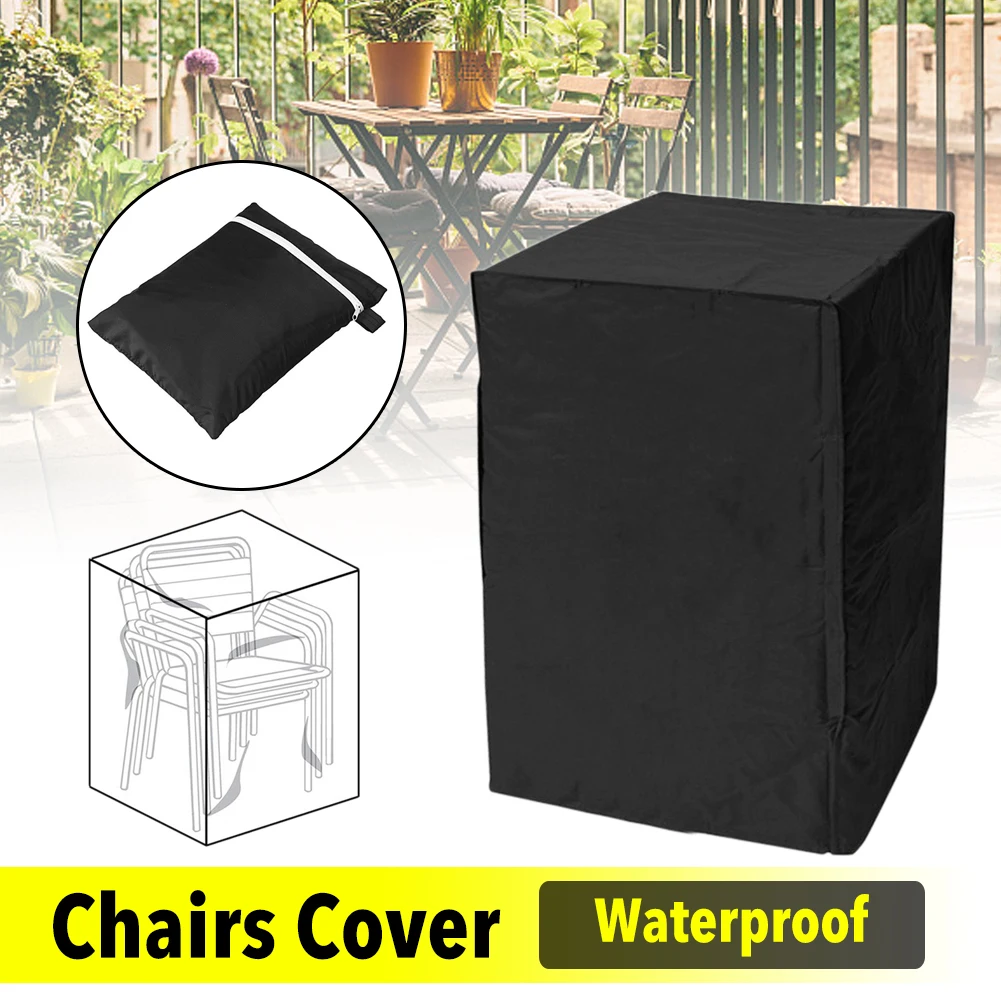 Cubiertas impermeables para sillas de Patio, cubierta a prueba de polvo, Protector de muebles, 3 tamaños para exteriores, balcón y jardín