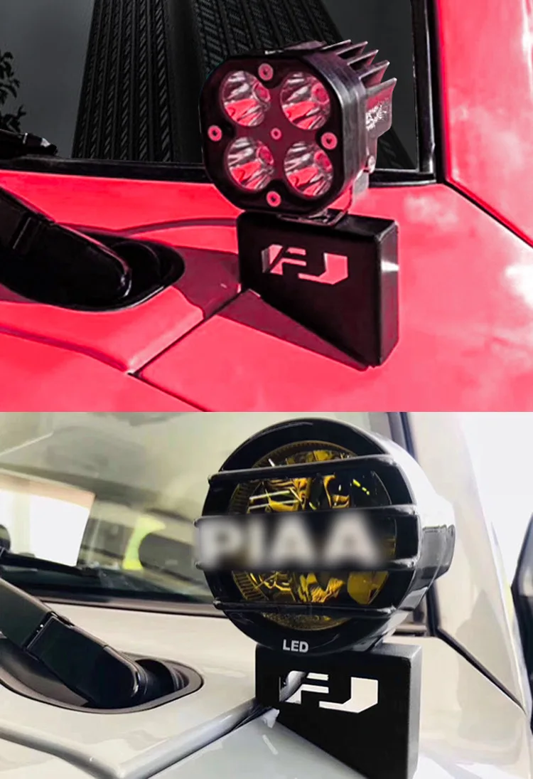 Для игрушек ota Fj Cruiser 2007- 5D RGB светодиодный рабочий светильник с верхним креплением на крышу кронштейны Бесплатный комплект проводов