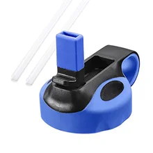 Красочная Крышка для вакуумной бутылки с Длинной Соломинкой для путешествий на открытом воздухе с широким горлышком, соломенная насадка с откидной крышкой