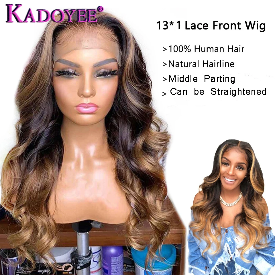 boby wave wig with highlights