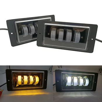 

2pcs Fog Lamp Assembly Led Car front Fog Lights for lada 2110 -2117 Fog Lights 3000K 6000k Bumper Lamps kit