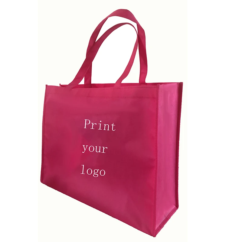 500pcs bags Shopping bags with High quality Non woven shopping print size any color