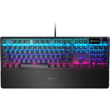 

Keyboard SteelSeries apex 5 Ru, USB, with wrist rest, black, (64532)