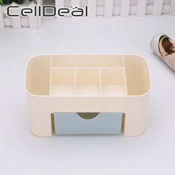 

Makeup Storage Box Plastic Cosmetics Organizer Case Drawer Jewelry Nail Display Storage Organizer Office Sundries Container Boxe