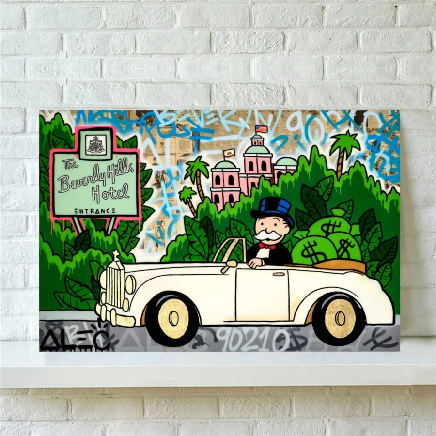 Alec Monopolys Rolls Beverly HD Wall Art Холст с печатью постера живопись декоративная для офиса