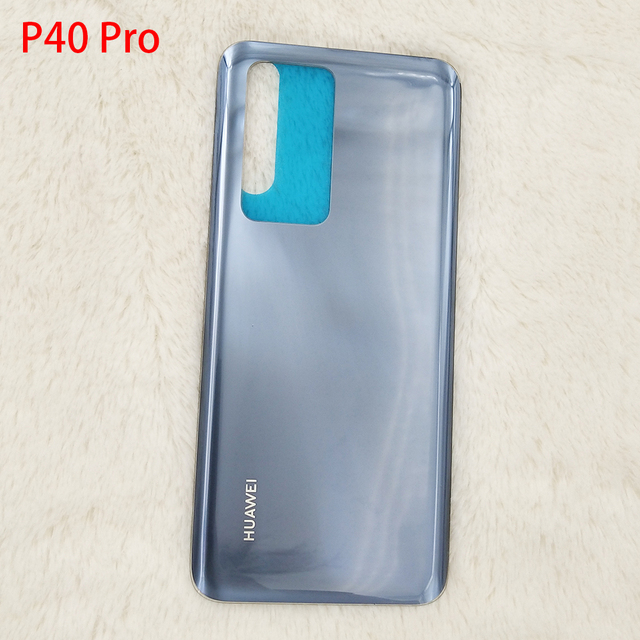 Huawei P40 Pro/P40 Glass Back Battery Cover Rear Door Housing Case For Huawei P40pro P 40 Repair Panel Part With Logo
