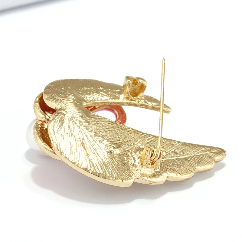 H350324X粉色珍珠天鹅胸针 (10)