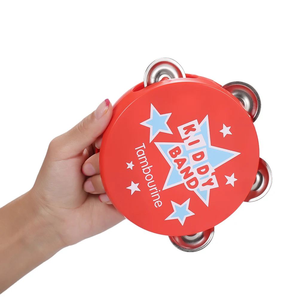 Musical Tambourine Beat Instrument Educational Handbell Clap Drum Toys for Baby Kids Gift | Спорт и развлечения