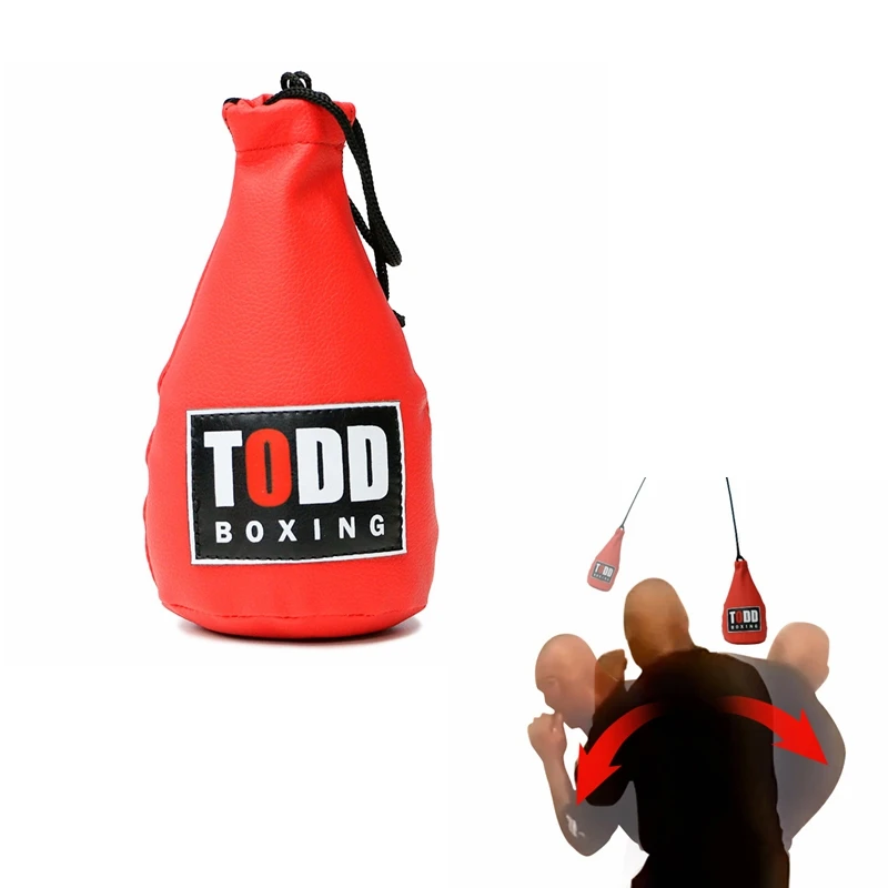Boxing Dodge Training Equipment Leather Boxing Hanging Sling Bag for Dodge Punch Bob Duck Weave Training Boxing Dodge Speed Bag 