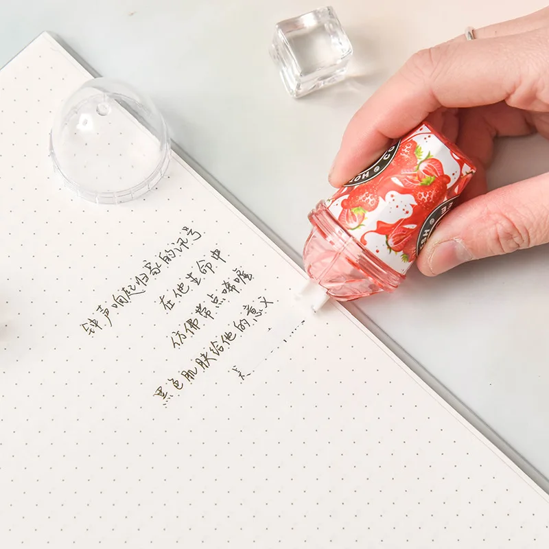 Милые канцелярские принадлежности креативная коррекция с чашкой для молока и