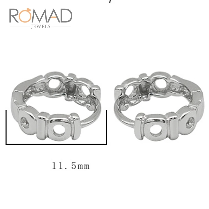 Серьги Romad с алфавитом IOIO, серьги из стерлингового серебра S925 пробы, женские гипоаллергенные серьги, шикарные ювелирные изделия, подарки