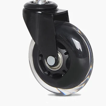 

PU Furniture Universal Wheel Transparent Swivel Caster Wheels for Office Chair OCT998