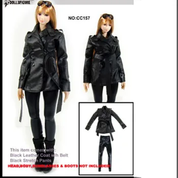 

DOLLSFIGURE CC157 1/6 Female Leather clothing suits Cloth Suit Pants Model For 12" Body
