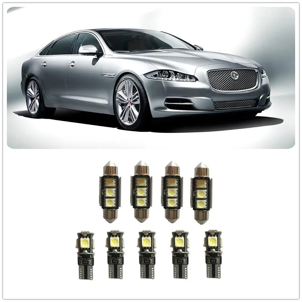9 шт. Белый светодиодный комплект для интерьера посылка Jaguar XK8 XKR S F Type 1990
