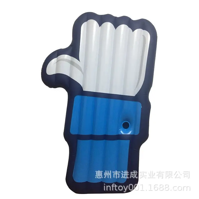 

Factory Profession Production PVC Thumb Point like Floating Row Inflatable Palm Floating Bed Adult Beach Floating Deck Chair