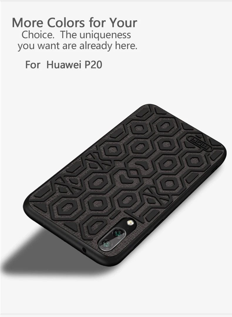 Для huawei p20 чехол силиконовый чехол для задней панели MOFi p20 pro мягкий tpu coque capas нескользящий противоударный жесткий Роскошный чехол