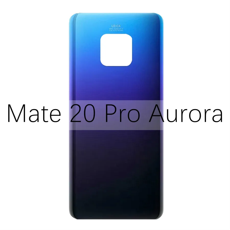 Для huawei mate 20 Lite Крышка для батареи Задняя стеклянная панель Задняя Дверь Корпус чехол для huawei mate 20 Pro крышка для батареи mate 20 окно - Цвет: Mate20 Pro Aurora