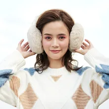 Women's Winter Earmuffs Warm Cute Ear Warmers Outdoor Foldable Earmuffs Ear Warmers cache oreille теплые уши наушники зимние#H