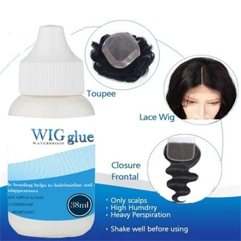 

38ML Strong Lace Wig Glue Liquid Wig Glue Invisible Adhesive Waterproof Frontal Glue Bold Hold Wig Glue