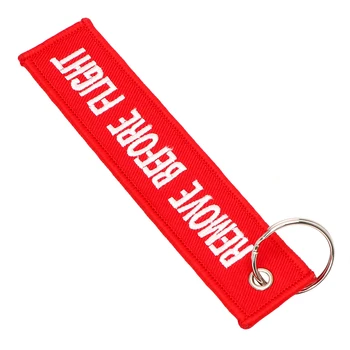 

Keychains Car-styling Remove Before Flight Keyring Luggage Tag Label Car Key Rings Interior Accessories