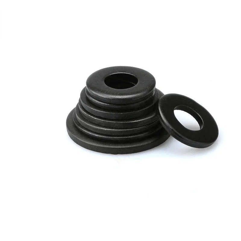 5/50pcs M2 M2.5 M3 M4 M5 M6 M8 M10 M12 M14 M16 M20 M22 M24 GB97 DIN125 Black Grade 8.8 Carbon Steel Flat Washer Plain Gasket Pad |