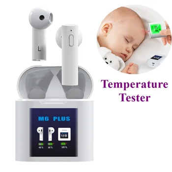 

Tongdaytech TWS Bluetooth Earphone LCD Fone De Ouvido Wireless Sport Earphones For Iphone Samsung Xiaomi With Temperature Tester