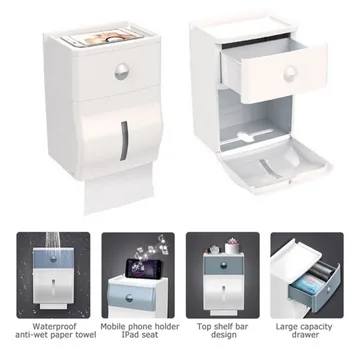 

Portable Toilet Paper Holders Bathroom Tissue Box Toilet Paper Holder