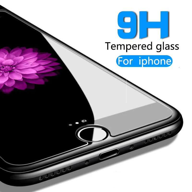 Защитное стекло для iPhone 12 mini 11 Pro Max XR XS 4 5s 6 7 8Plus ультратонкое взрывозащищенное