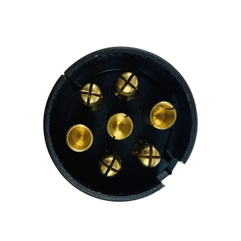 EgoTrailer 7 Pin Trailer Round Socket Female Plug to 7 RV Blade Trailer Adapter Connector Adaptor RV Parts Camper Caravan Access