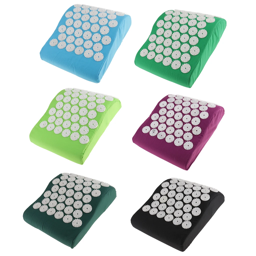 Neck Pillow Cushion Acupressure Massage Mat for Shoulder Head Stress Tension Relaxing Home Yoga Use |
