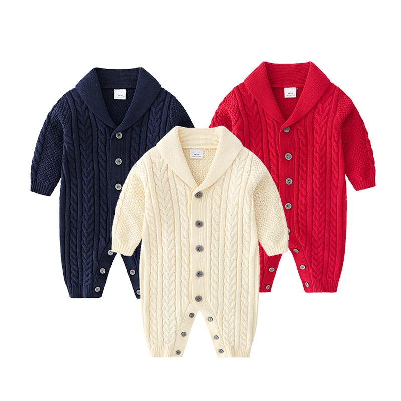 cable knit romper baby