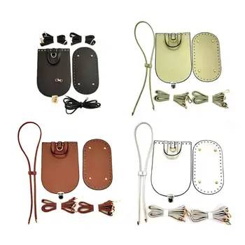 

6Pcs Leather Pre-drilled Sewing Holes Bag Bottom Shaper Base for Knitting DIY Purse Handbag Shoulder Bag Replacement Accessories