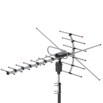

TV Antenna 360 Degrees Rotation UV VHF 45-230MHz / UHF 470-860MHz 15-22dB Outdoor TV Antenna Receiver Accessories