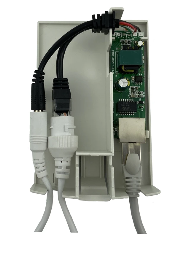 Разделитель POE коробка для IP Камера 48V преобразования до 12V Открытый дождь коробка изоляции Тип 10/100 Мбит/с DC 2,1 мм* 5,5 мм RJ45