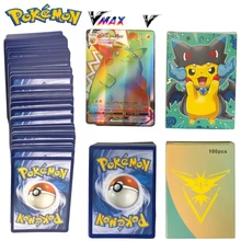 

60-100Pcs version Pokemon cards GX VMAX EX V: sun & moon developments Booster Shinny card Pokemon game Children's birthday gift