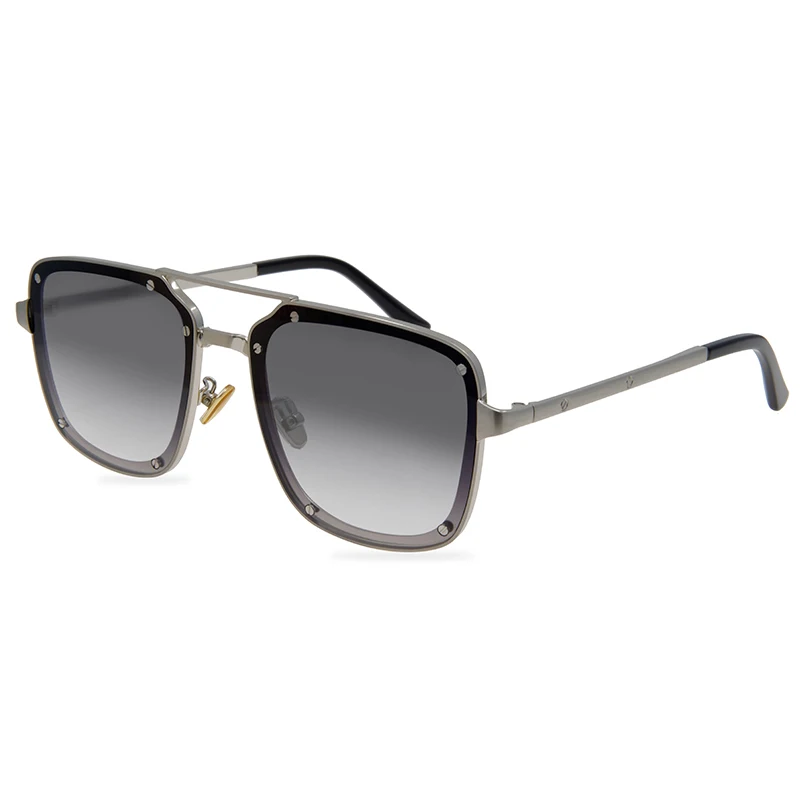 Matt Silver Grey EOOME модные новые зимние элегантные металлические нежные солнцезащитные очки унисекс винтажные очки Горячая Распродажа Быстрая - Цвет линз: Matt Silver Grey