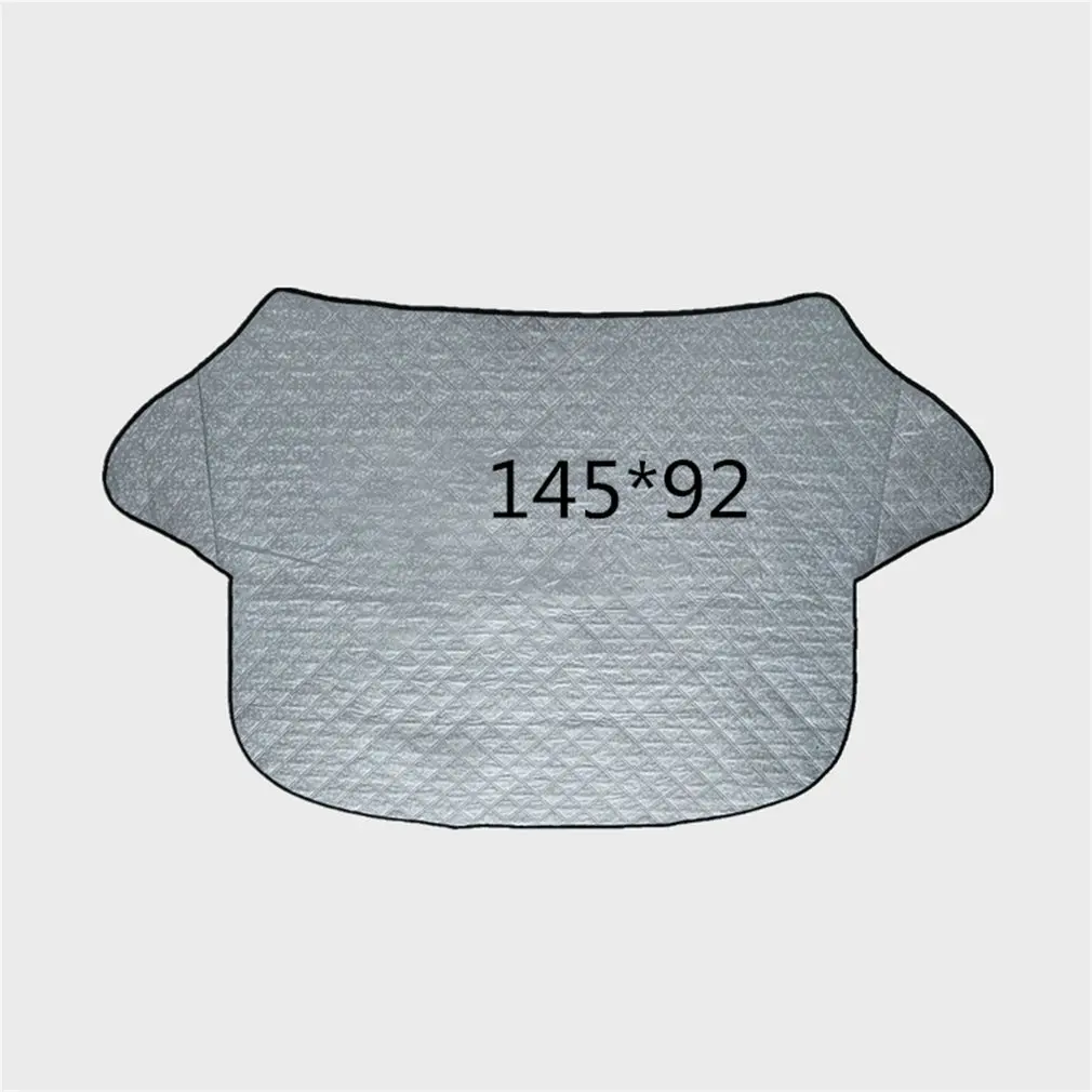 

Winter Car Windscreen Windshield Front Cover Anti Snow Ice Shield Dust Protector Heat Sun Mat Aluminum Foil Surface Layer