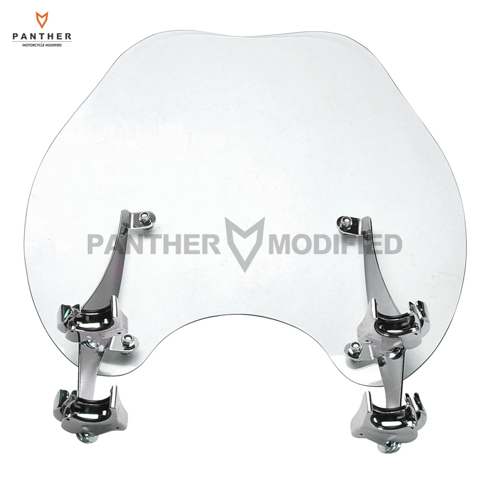 

Detachable Motorcycle PC Clear Windscreen Moto Front Windshield Wind Shield Screen Kit case for HD Harley Sportster XL883 1200