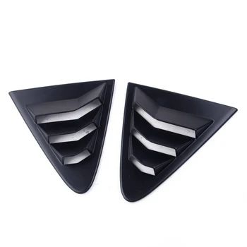 

beler Plastic 2pcs Black Side Vent Window Louver Shield Frame Trim Cover Fit For Car Accessories Toyota Corolla Hatchback 2019