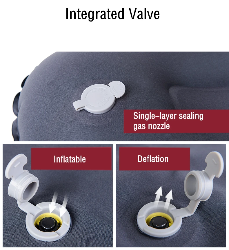 Naturehike Portable Ultralight Outdoor Folding Camping Pillow Inflatable Travel Cushion Soft Neck Protective HeadRest Pillow