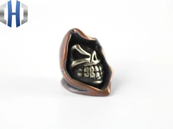 

EDC Knife Beads Copper Death Skull Lanyard Bead Paracord Knife Tool DIY Pendant