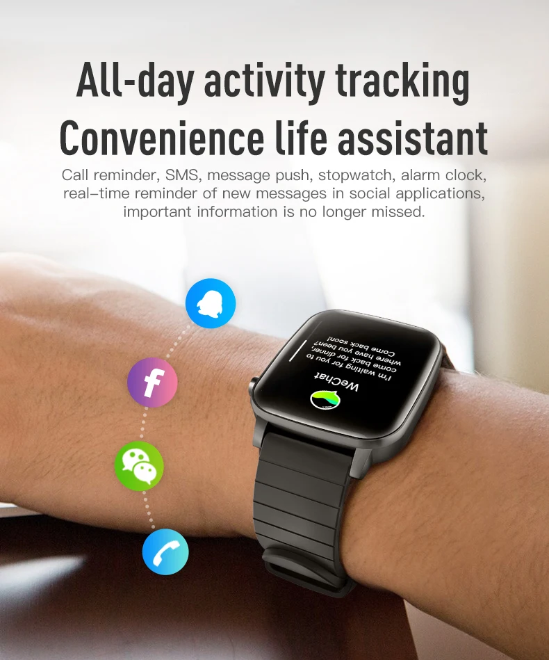 Fitness Tracker Body Temperature Heart Rate Blood Pressure Blood Oxygen Smart Watches with ECG PPG SPO2 for Old Men Women SP1