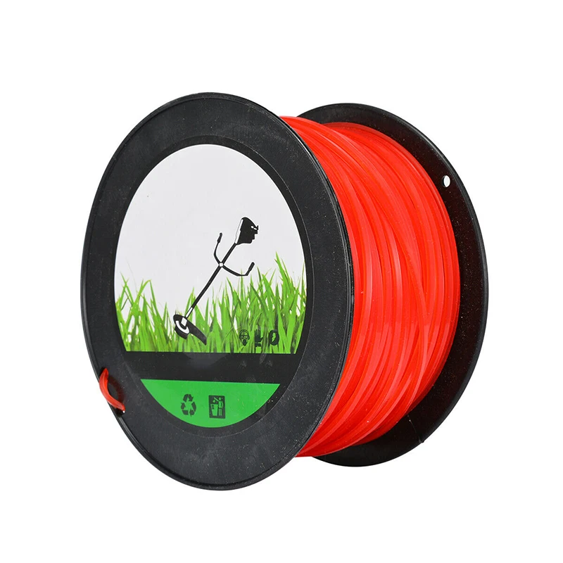 100% абсолютно новый шнур для триммера провод подходит STIHL красный нейлон длина 50 м