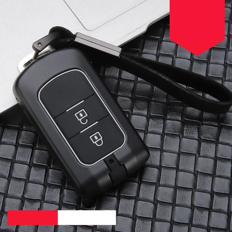 Чехол для ключей из силикагеля и цинкового сплава для Mitsubishi Mirage asx lancer 10 outlander colt LANCER Grandis Pajero Eclipse Cross, новинка - Название цвета: A-black white