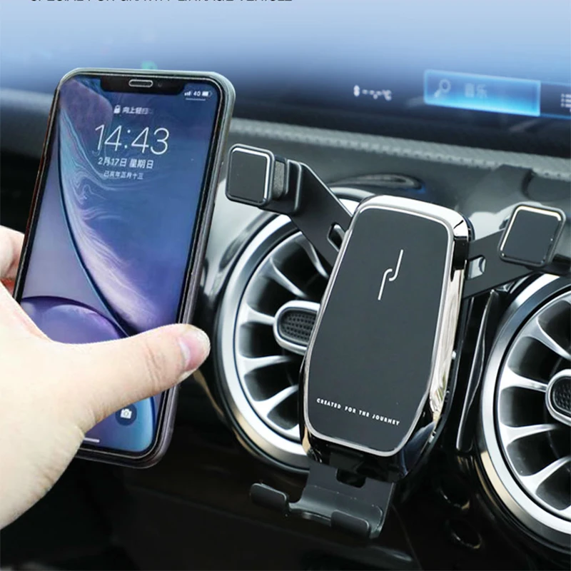 Mobile Phone Holder Air Vent Mount Clip Clamp Mobile Phone Support for Benz A Class W177 Accessories
