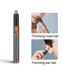 Электрический триммер для волос в носу и ушах, перезаряжаемый триммер для борода, брови, Электрический ушной триммер для носа для мужчин и женщин