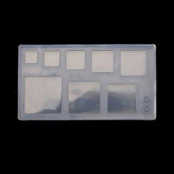 

4Pcs UV Resin 3D Hollow Geometric Square Pendant Silicone Mold Hollow Quicksand Cubic Resin Casting Molds Art Craft Tool