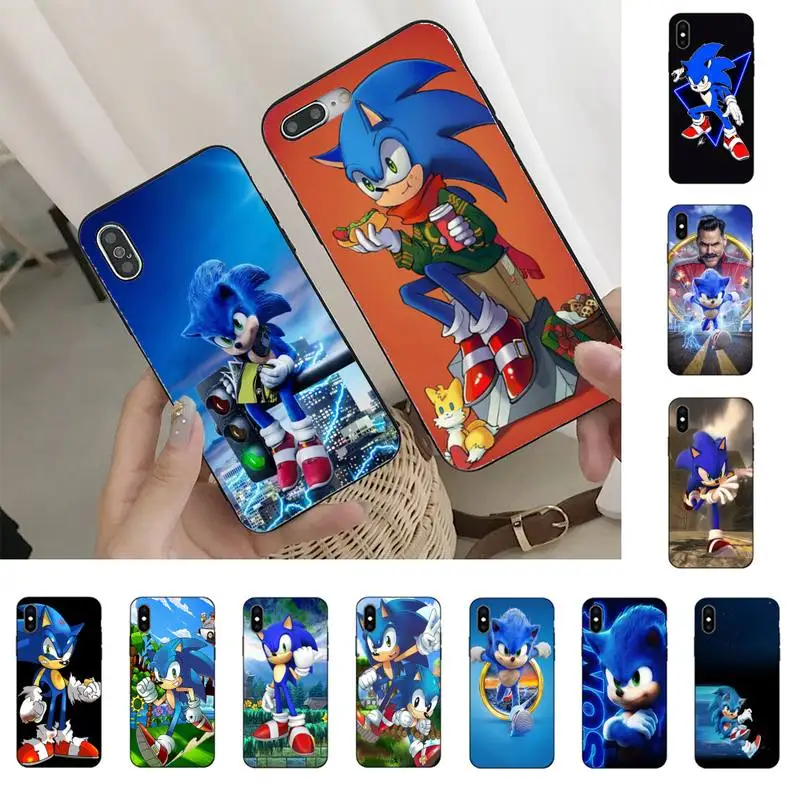 YNDFCNB Соник Ежик оболочки телефона чехол для iPhone 11 8 7 6 6S Plus X XS MAX 5 5S se 2020 12pro max iphone xr