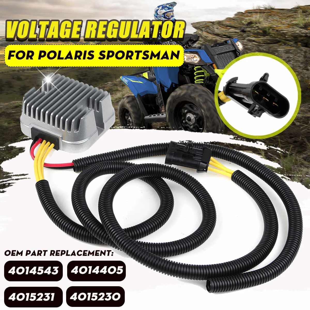 

ATV Voltage Regulator Rectifier 4014405 4014543 4015231 For Polaris Sportsman 570/Touring 2014-2018 X2 570